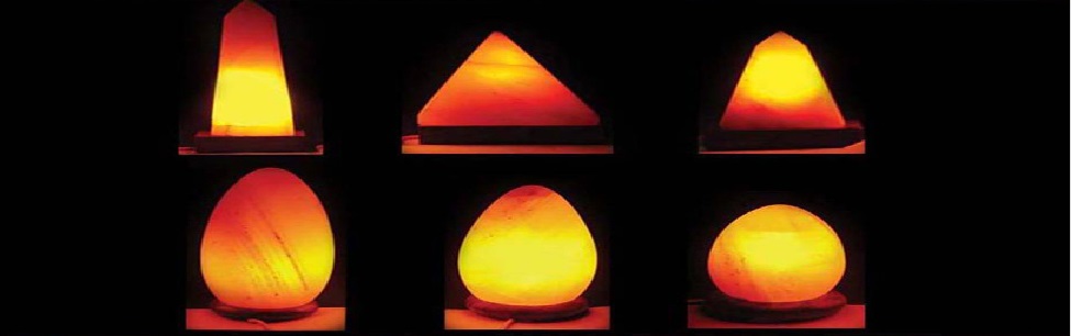 Salt Lamps Pyramid & Eggs